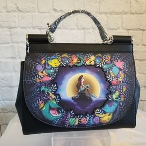 Loungefly Little Mermaid Ariel Ocean Moonlight Star Disney Bag Purse Handbag New